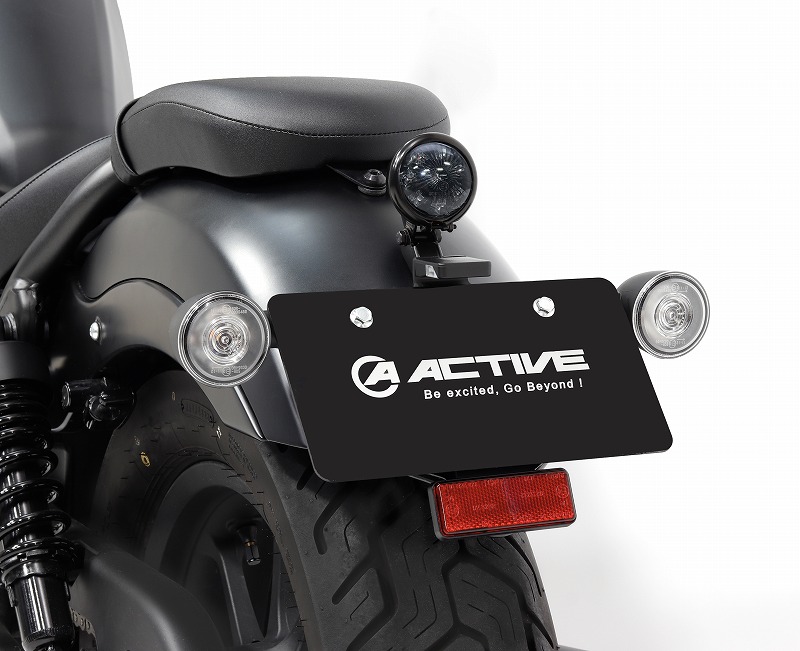 LED丸型スモールテールランプキット スモークレンズ (フェンダーレス バイク用 スモークレンズ LEDテールランプ 本体