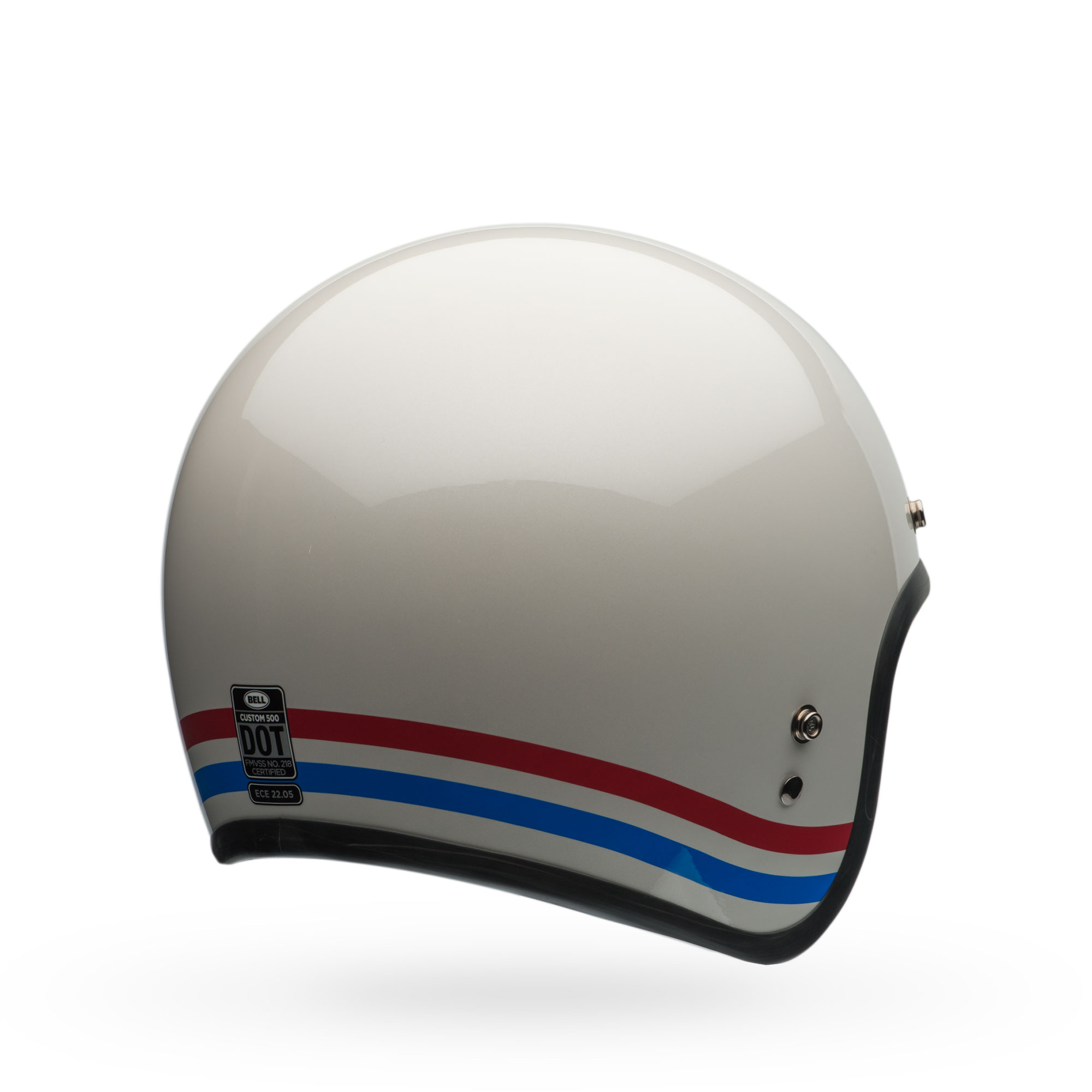 限定品】CUSTOM500 STRIPES GLOSS PEARL WHITE Mサイズ | BELL HELMETS