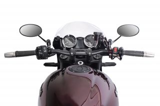 φ28.6 アルミテーパーハンドル [スーパーロータイプ] ショットブラック 