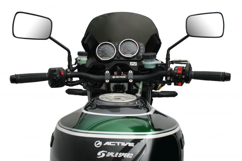 φ28.6 アルミテーパーハンドル [スーパーロータイプ] ショットブラック 