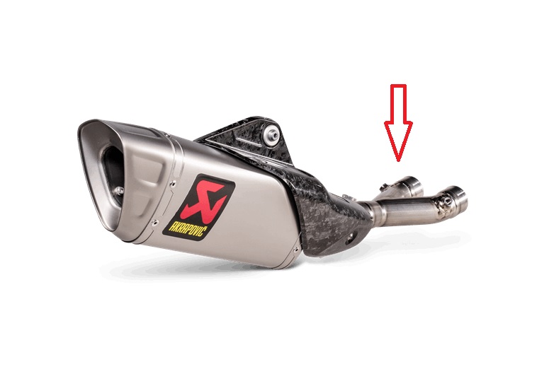 チタン AKRAPOVICスリップオンマフラー、オプションリンクパイプ付き オプション リンクパイプ チタン | AKRAPOVIC